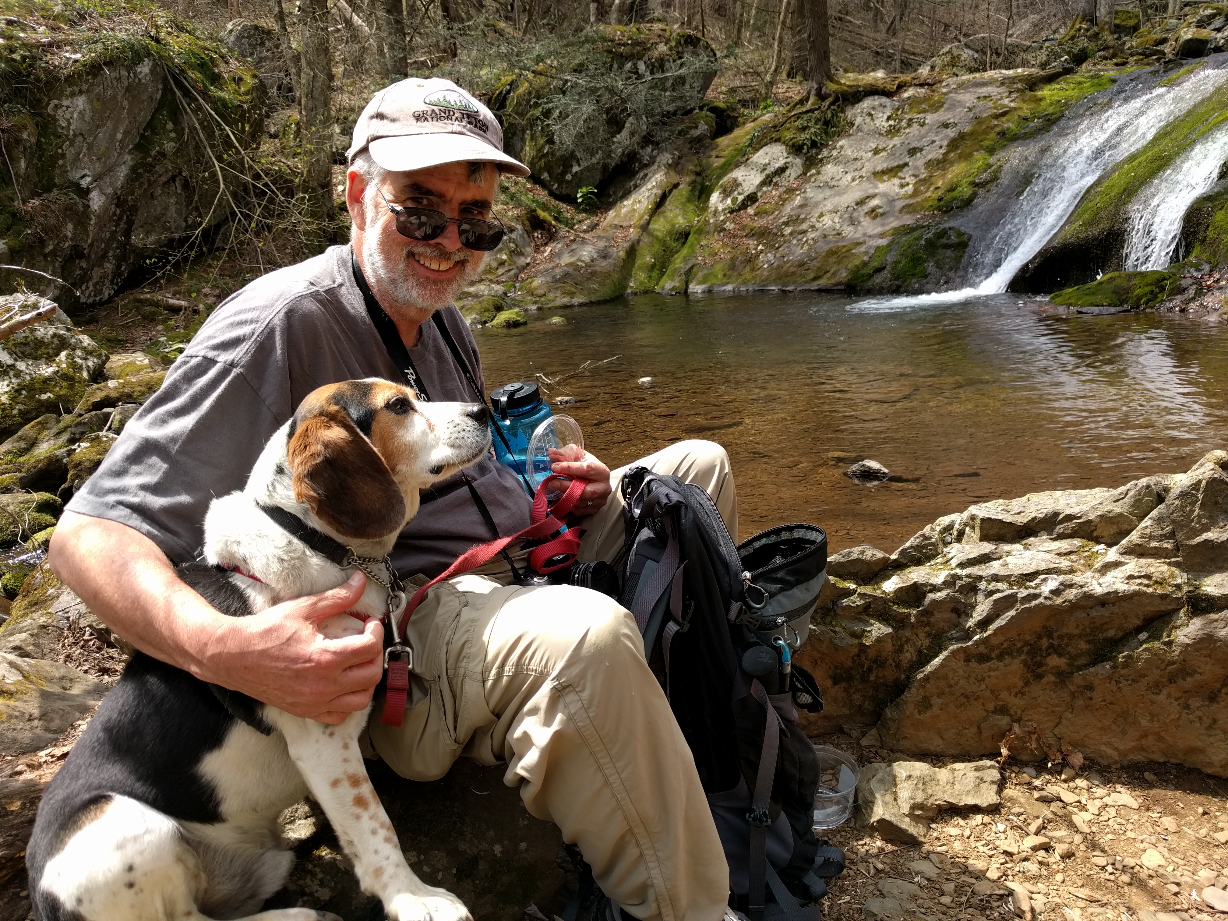 Galileo and Tim in the mountains